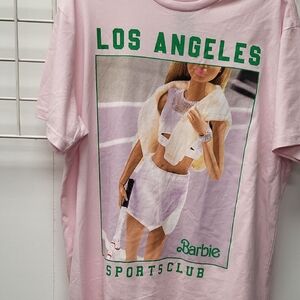 NWT, Pink Los Angeles Sports Club Barbie T-Shirt, XXL